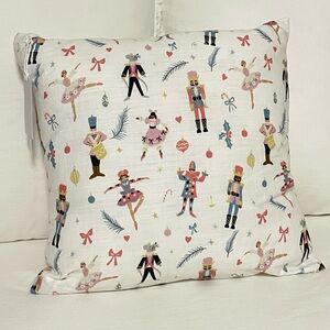 Asher & Ellie Nutcracker Pillow 20x20 NWT